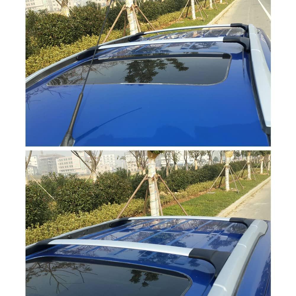 Barre portapacchi portatutto Barre Trasversali Portapacchi Capacità di Carico 220 kg per Veicoli con Sponda Laterale per Ford Ecosport 2013 2014 2015 2016 2018 2019 2017 2020 Alluminio 2 pezzi