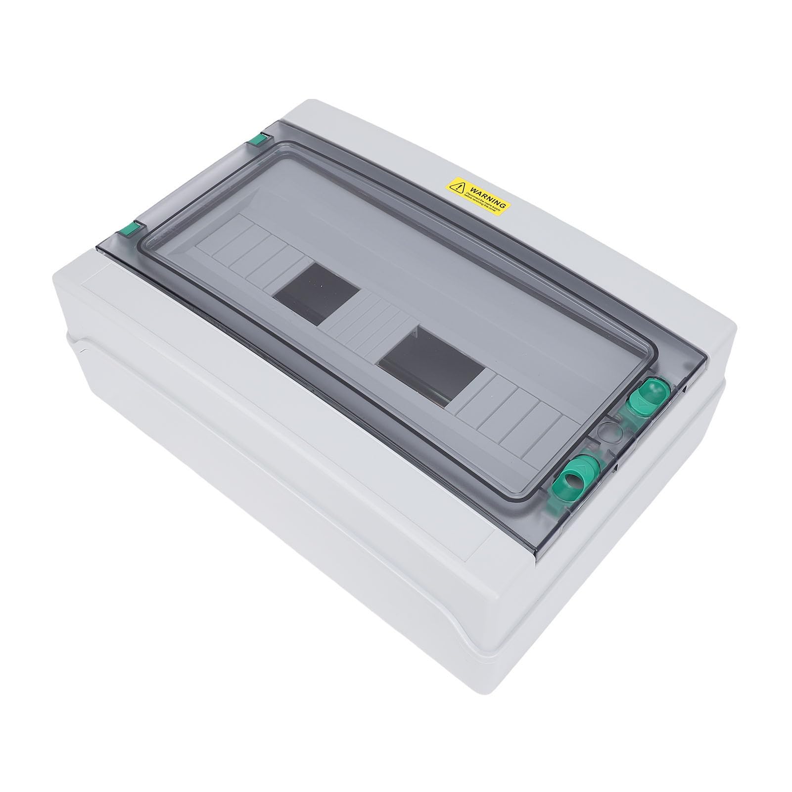 Ejoyous 18-kierunkowa Skrzynka Rozdzielcza Zasilania, Zewnętrzna Skrzynka Rozdzielcza ABS PC IP66 z przezroczystą pokrywą, Miniaturowa Wyłączników Automatycznych o Grubości 2,8 Mm do Okablowania