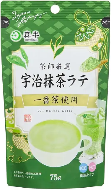 Uji Matcha Latte Powder 75g | Japanese Green Tea Drink Mix | Perfect for Matcha Cafe Drinks