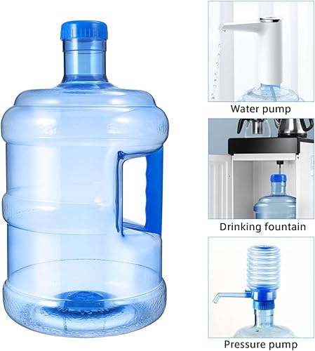 Miniatura 8 de Jarra de agua de 5 L, jarra de agua portátil para exteriores, cubo de agua mineral, cubo de almacenamiento de agua con asa, gran capacidad para