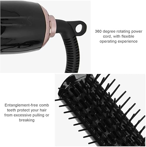 Miniatura 8 de Juego de cepillos de aire caliente 4 en 1, rizador con cabezales de cepillo reemplazables, rizado automático para salón o viajes