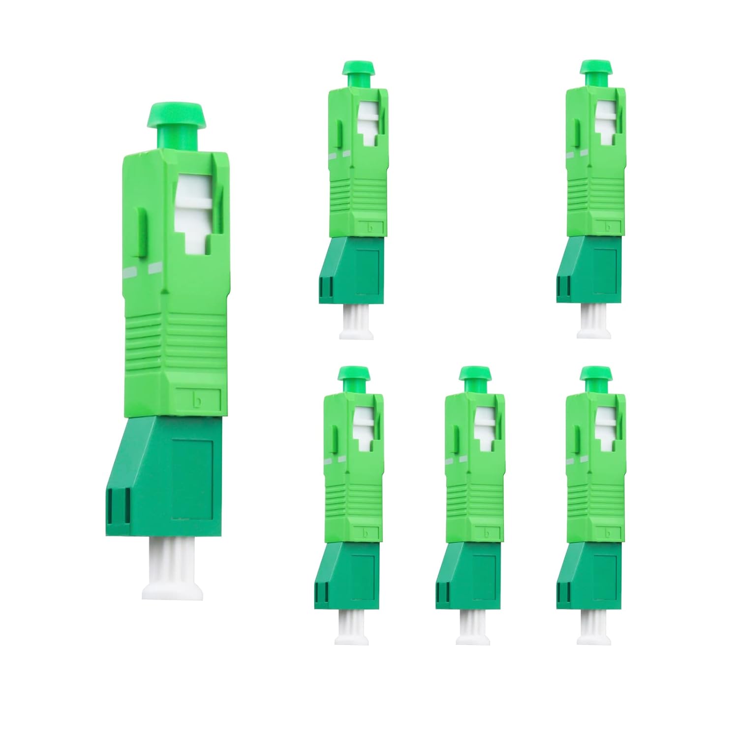 Fiber Optical Coupler Adapter APC Single Mode SC Male to LC Female Connectors LC Female to SC Male Single Mode Coupler, 10pcs