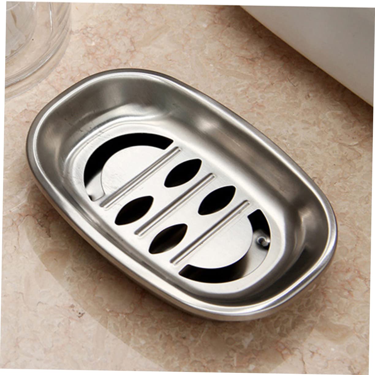 Jaboneras De Acero Inoxidable 304 Ovaladas Dobles, Doble Capa Escurridor, Resistente Al Agua para Ducha y Cocina, Paquete De 2 Unidades