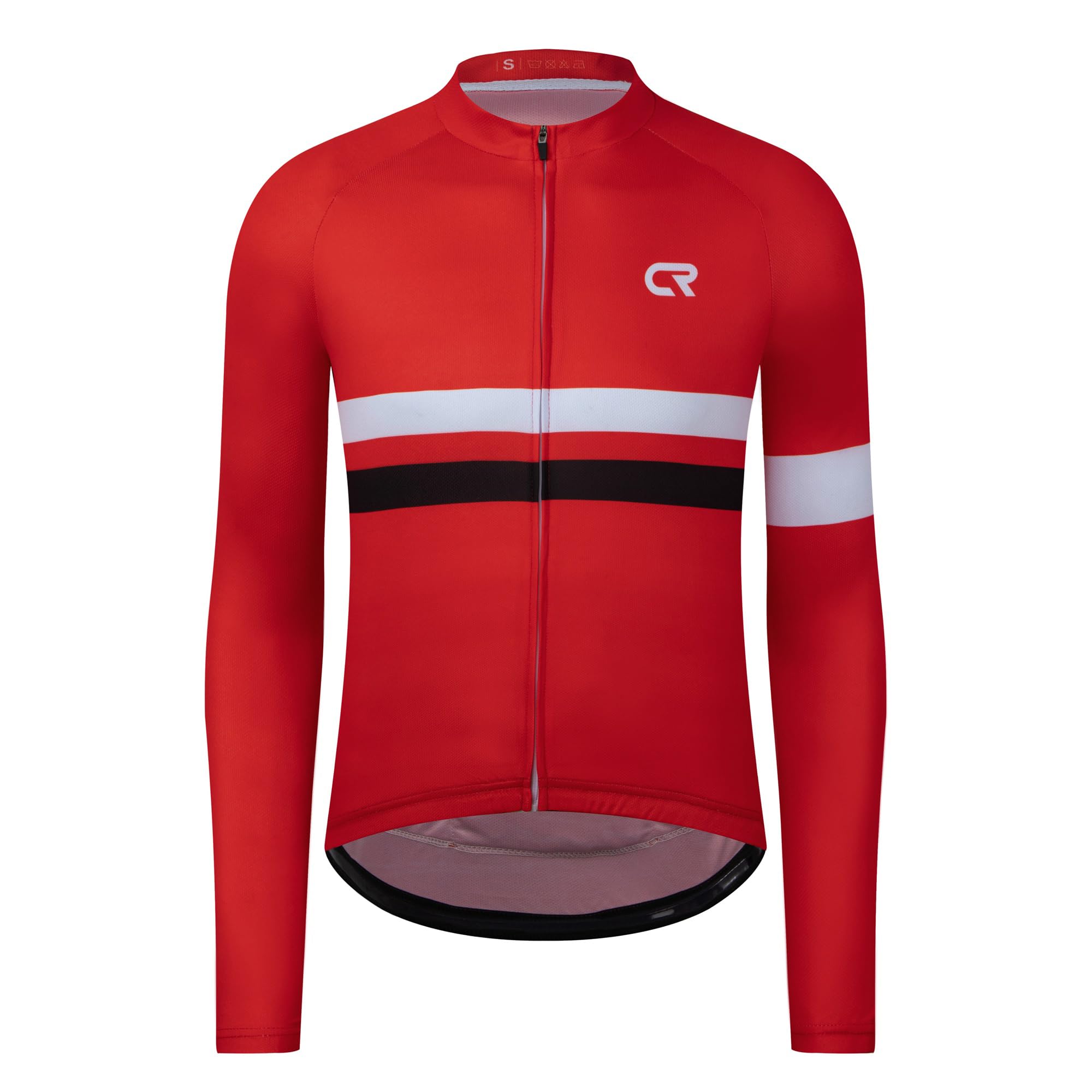 Coconut Ropamo CR Long Sleeve Cycling Jersey Mens, 3+1 Zipper Pockets Bicycle Tops Quick Dry Breathable Biking Shirt