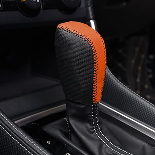 Cubierta de cuero para pomos de palanca de cambios de automóvil para Subaru CrosstrekImpreza 2024 2025, accesorios de decoración, protector de