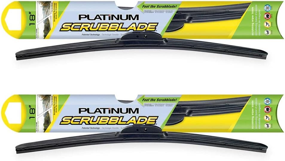 For Buick Electra Chrysler New Yorker Scrubblade Platinum Wiper Blade Set - BuyAutoParts U2-G0090FMW2 New