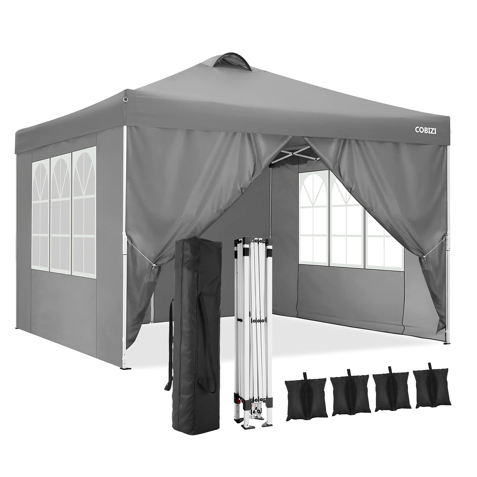 Buy Gazebos 3x3m Waterproof Pop up Gazebo With 4 Side Walls