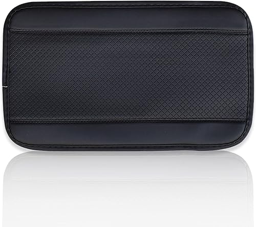 Ajxn 1 almohadilla para reposabrazos de consola central, alfombrilla universal para las cuatro estaciones, funda de cuero de fibra en relieve