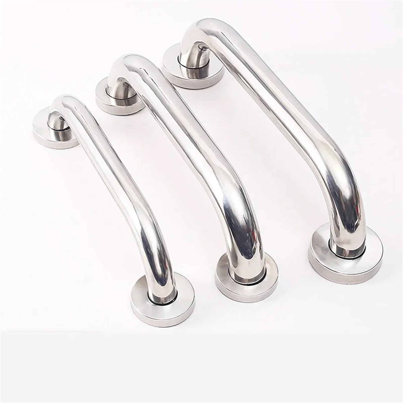 Barras de Apoyo para baños Barra de Apoyo de Seguridad para baño, de Acero Inoxidable 304, con Mango Auxiliar, para bañera, Cocina y Dormitorio(Hole spacing 225)