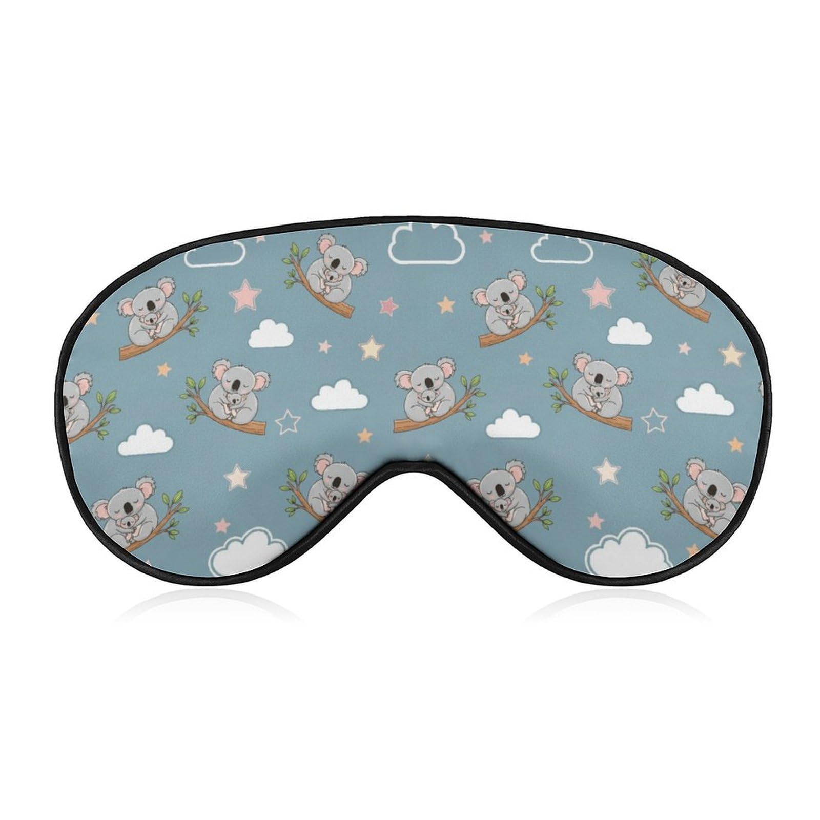 Sleep Mask Blackout Eye Mask for Sleeping Koala Cloud Star Night Blindfold for Men Women