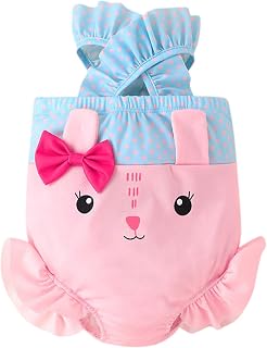 Maiôs para bebês meninas bebê coelho praia maiô estampado maiô peça única babados roupa de banho infantil meninas roupa de banho