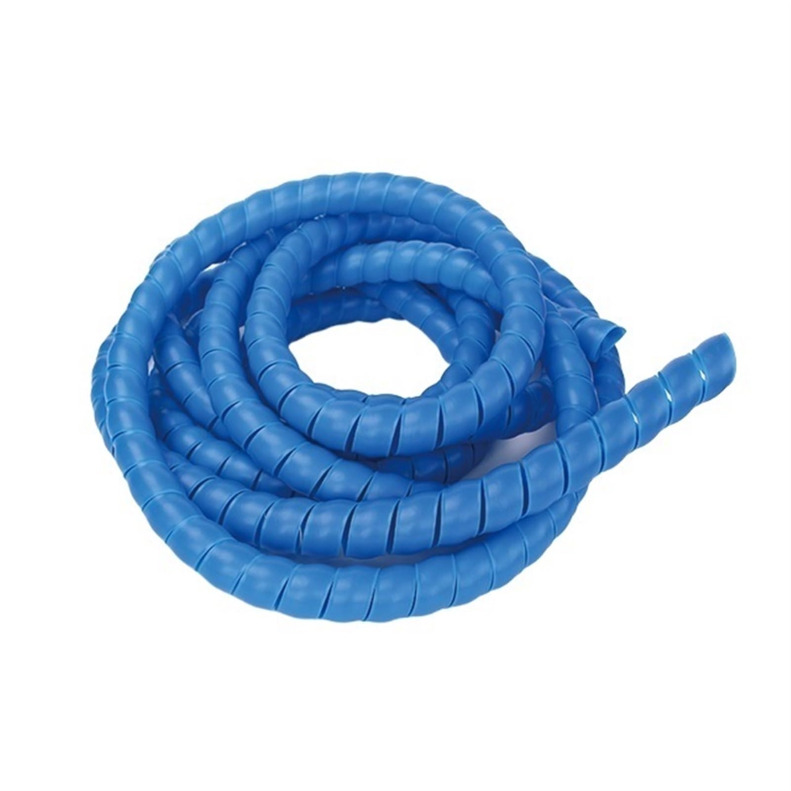 Spiralny rękaw kablowy, 5 metrów spiralna mechaniczna osłona kanału rękaw uzwojenie 35mm do 50mm rura organizatora drutu zapobiegająca bałaganowi(Blue,ID 45mm)