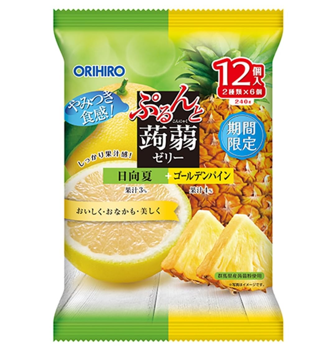 Amazon.co.jp: オリヒロ ぷるんと蒟蒻ゼリー 日向夏＋ゴールデン
