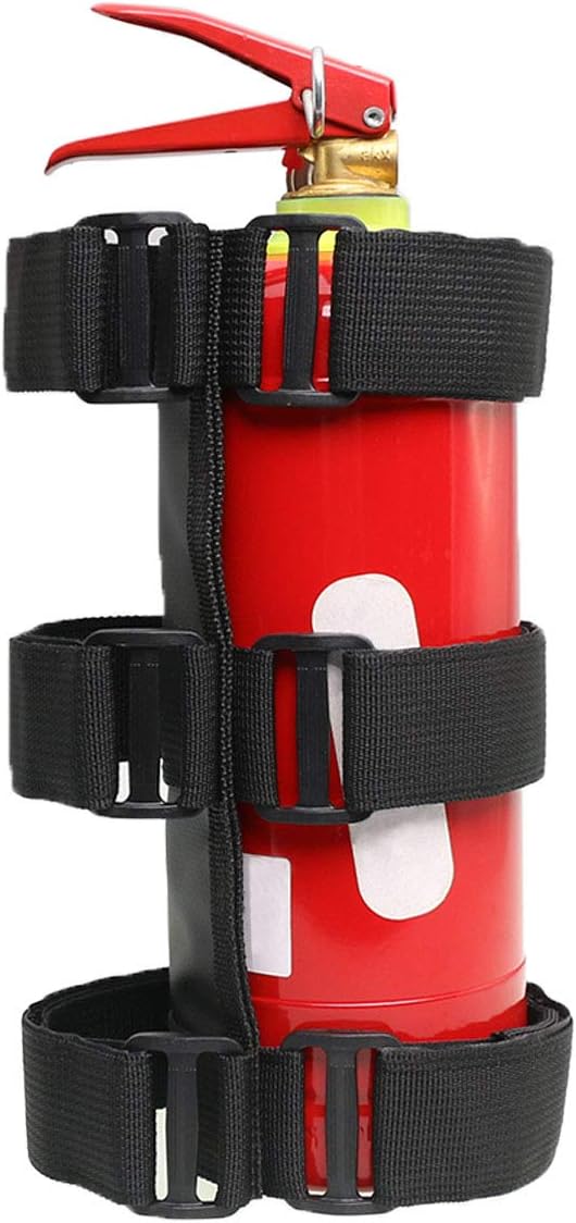 VXAR Fire Extinguisher Holder Mounted for Auto Car UTV(ABS Black1)