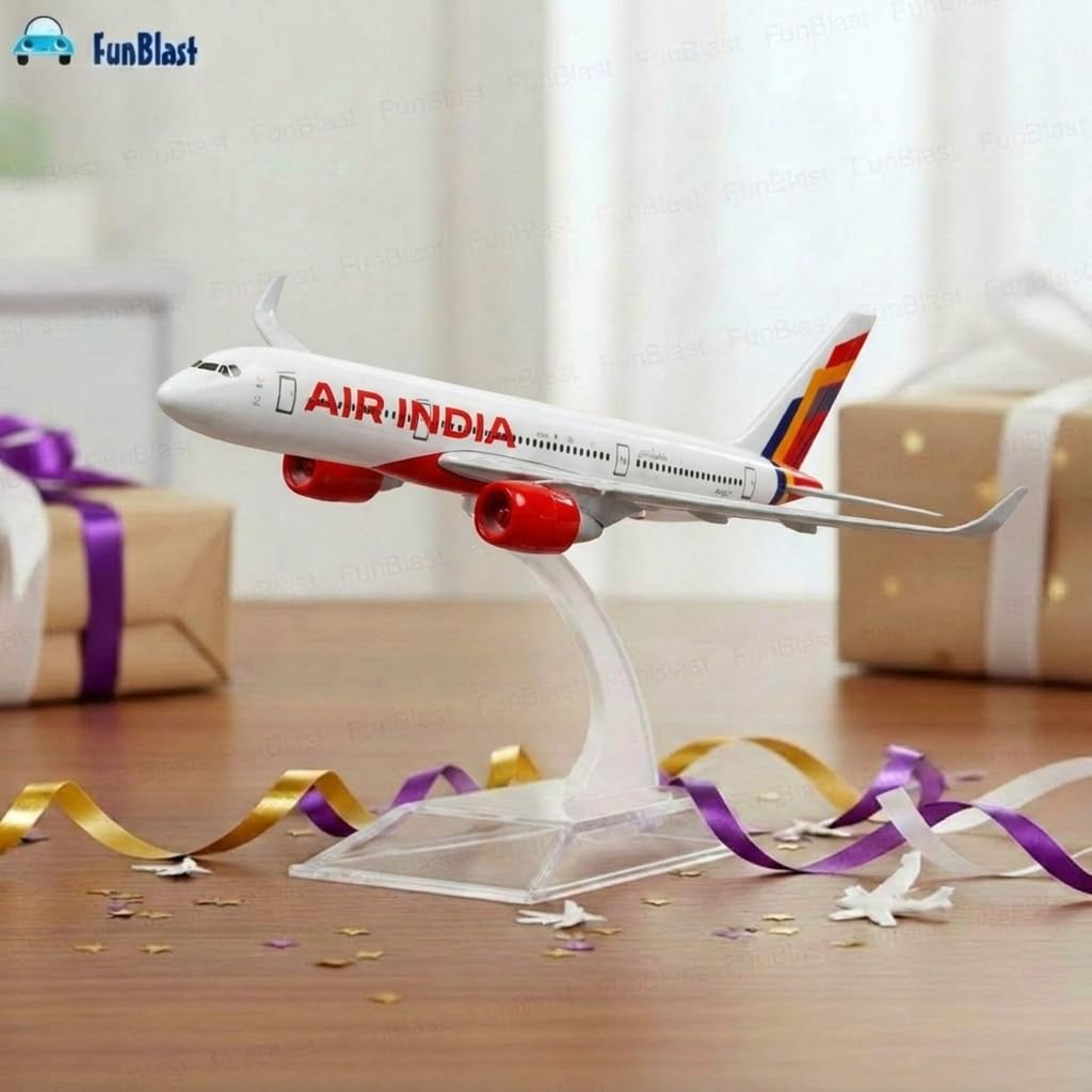 FunBlast Diecast Aeroplane Scale Model - Airplane Miniature Model Only for Display, Size -14 Cm (A350-Air India) — Amazon image 9