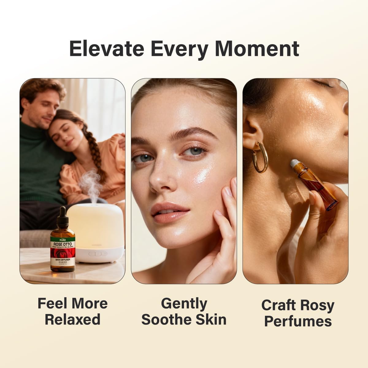 KUKKA Rose Otto Essential Oils - 4 Fl Oz - for Hair, Skin, Diffuser, Aromatherapy & DIY Soap Making Scent - Image 4