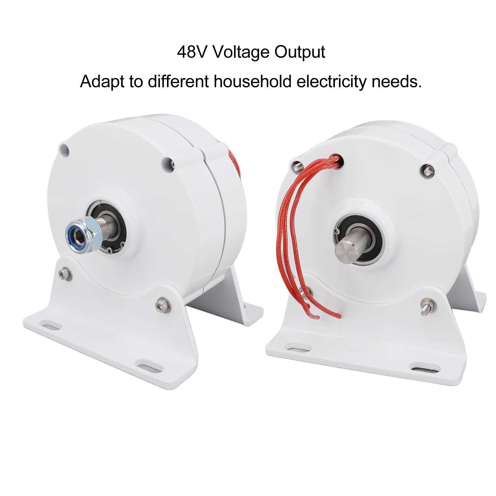 Wydajny Generator z Magnesami Trwałymi Niezawodny Dwuwałowy 3-fazowy Alternator Prądu Przemiennego do zastosowań Domowych 48 V Lekki 4040 G (100 W)
