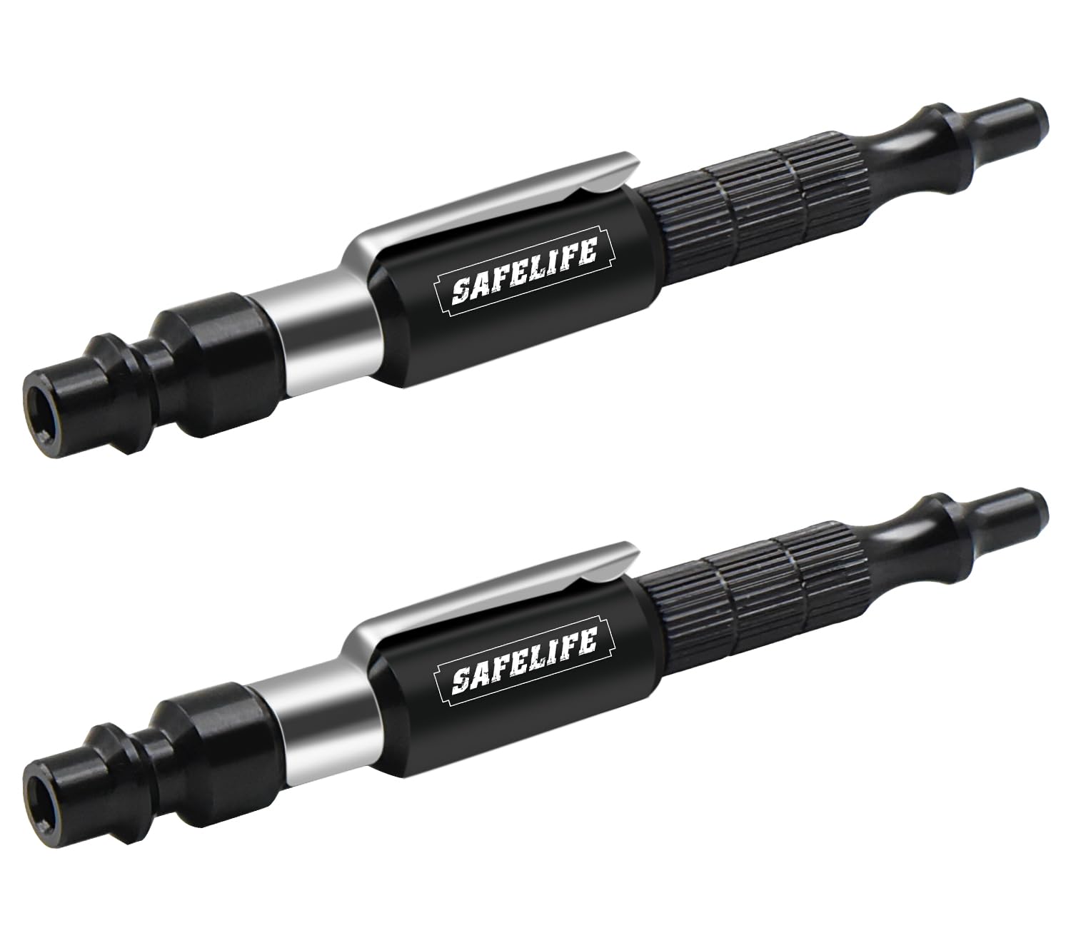 SAFELILFE Pocket Air Gun Industrial Style Adjustable Air Blow Gun with M-style Couplers, Max Pressure 150 PSI (2)