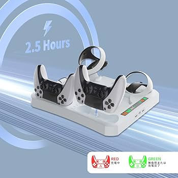 Amazon.co.jp: 【2023年新型】For PSVR 2 & PS5 充電スタンド [6 in 1