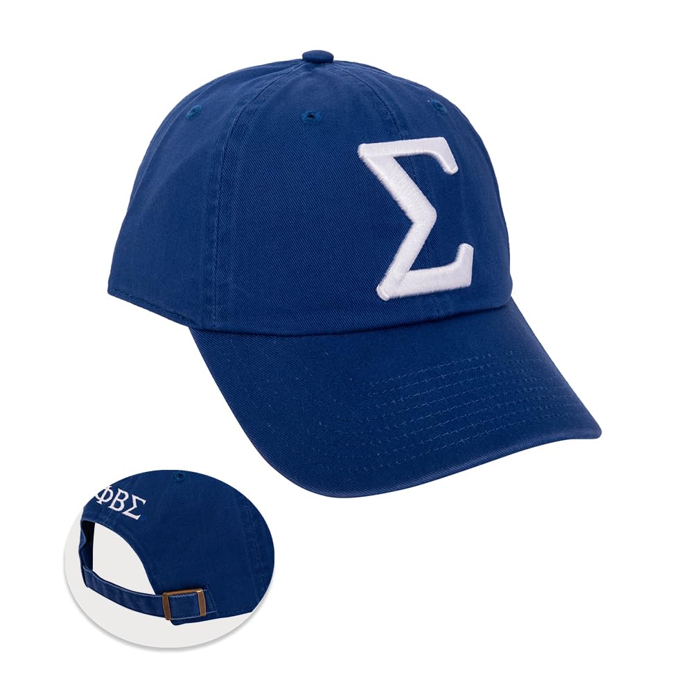 Desert Cactus Phi Beta Sigma Baseball Hat GOMAB Brimmed Embroirderd Cap Adjustable Cloth Strap Adult (Style 1) Blue