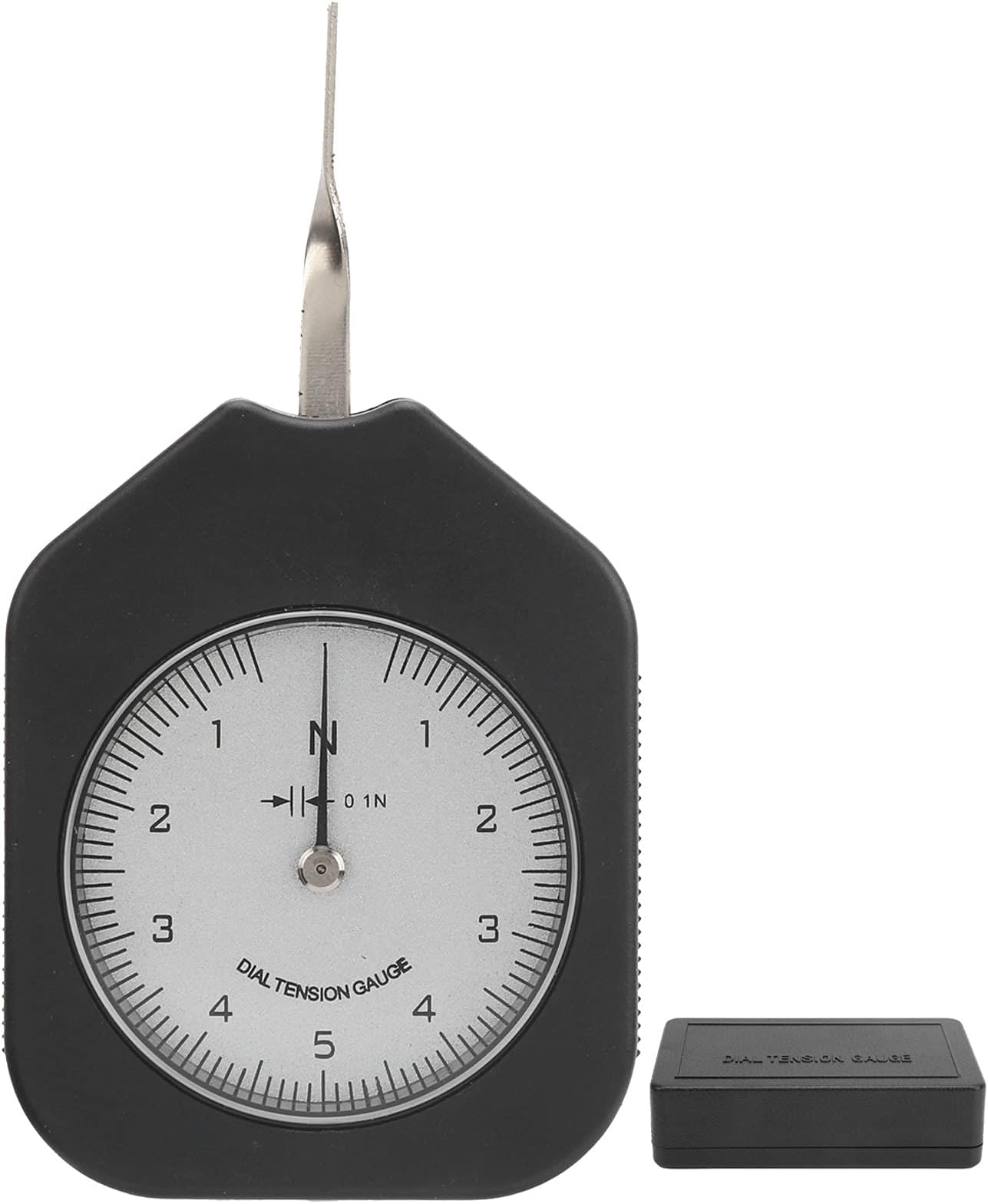 SEN - 5-1 Tension Meter Gauge, Single Needle Dynamometer for Force Measurement, 5N Mechanical Dial Tensiometer with Accurate Alloy Construction for Lab and Field Use