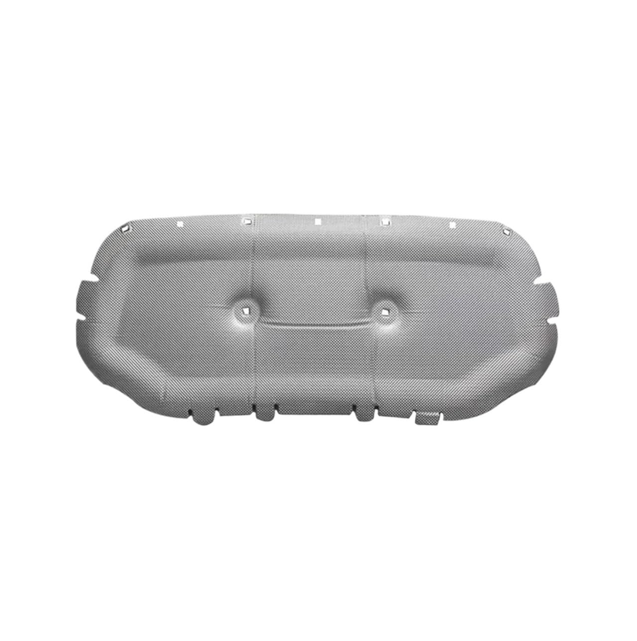 Fdurftar Front Rear Aluminum Cotton Soundproof Cover For Vw For Jetta Vs7 2020~2023 Car Engine Hood Heat Sound Cotton Pad Engine Hood Insulation Pad(Front Rear Aluminum)