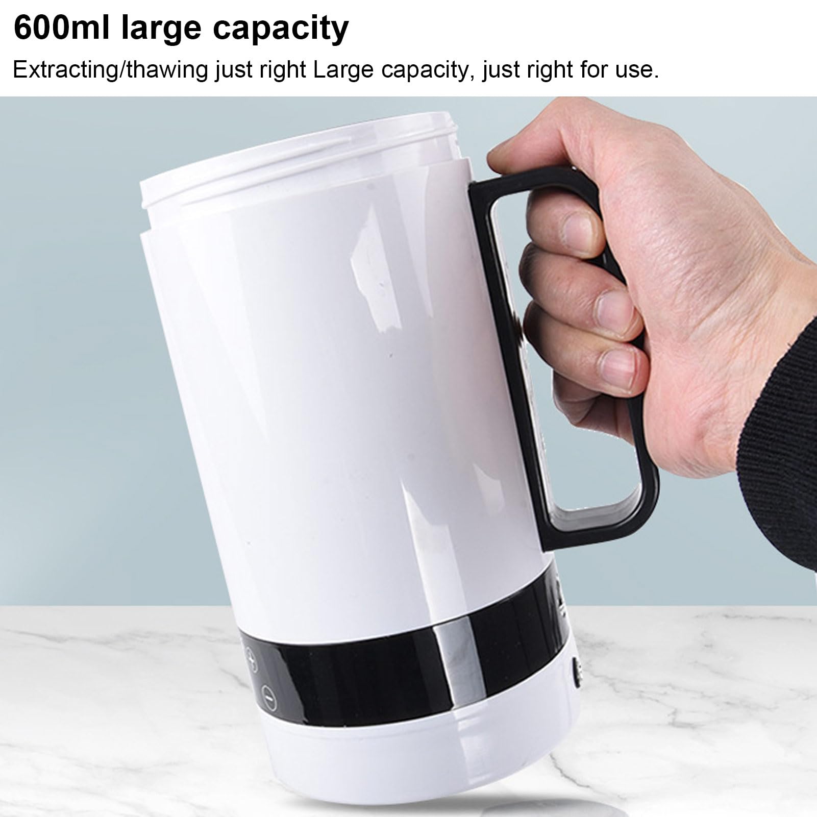 Pyhodi Auftaubecher für Gefrorenes Sperma, 600 Ml Thermostatbecher für Tiersperma mit 3200-mAh-Akku für Nutztiere, Rinder, Schweine, Schafe