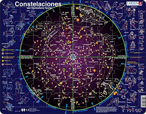 Larsen SS2 Constelaciones, edicin en Espaol, Puzzle de Marco con 70 Piezas