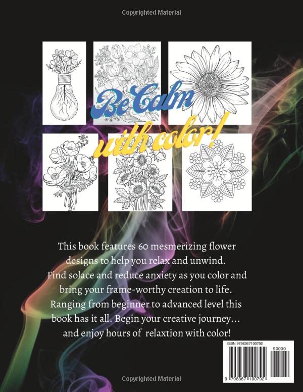 Vista 2 de Wild Flowers Adult Coloring Book (Wild Things)