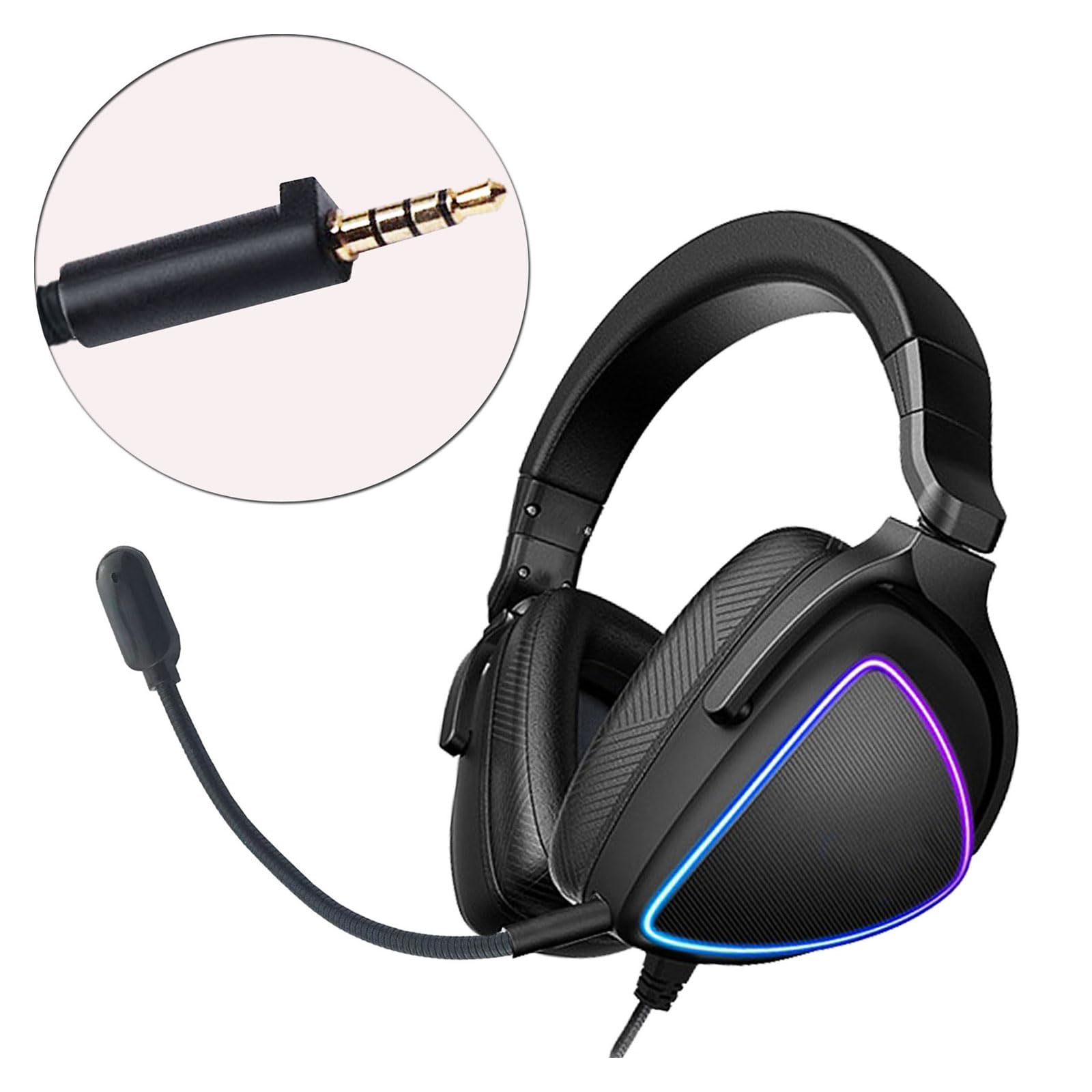 PASNMKvn Game Mic Replacement for ROG/S Gamings Headsets 3.5mm Microphones Boom with