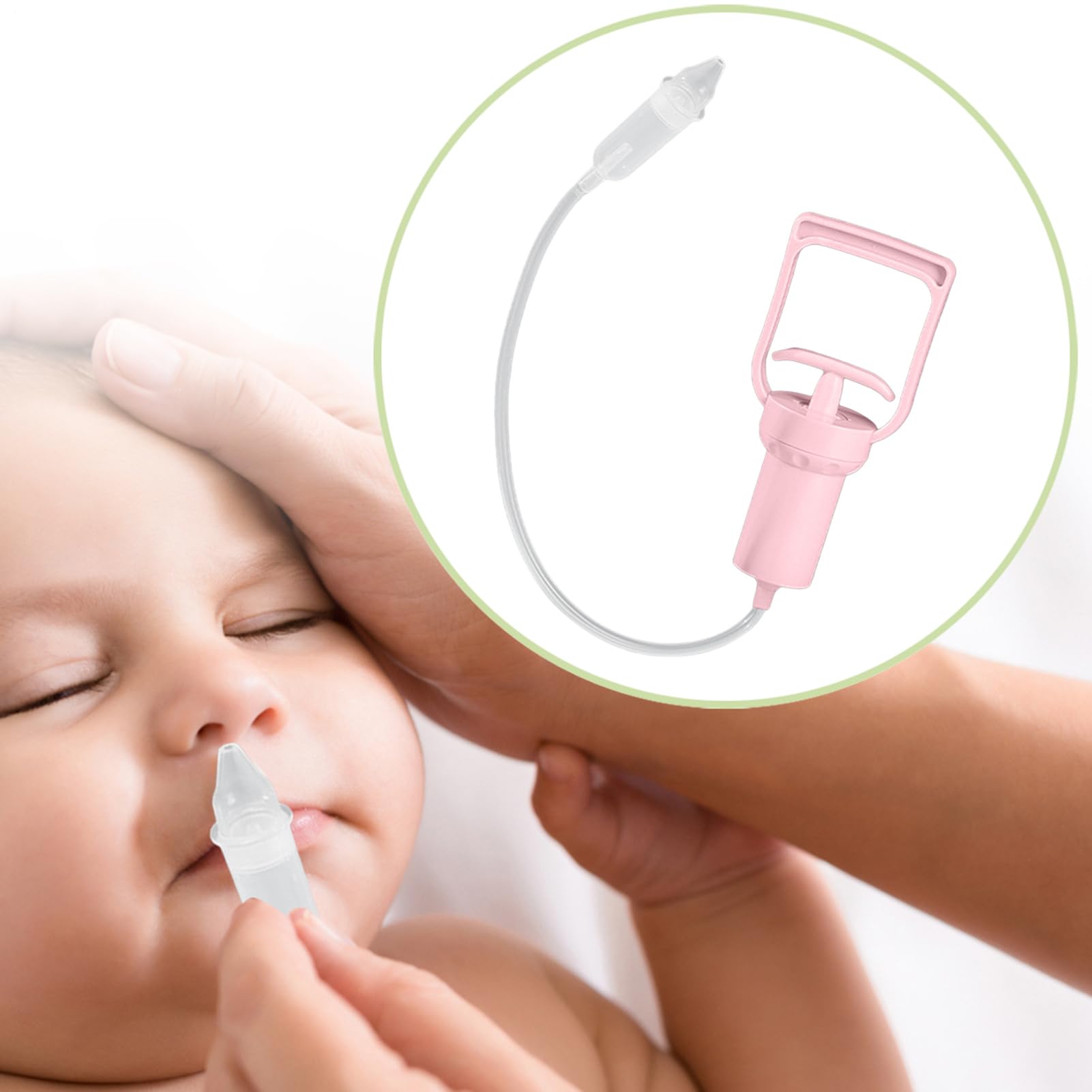 Aspirateur De Nez Pour Bébé, Nettoyeur De Nez Pour Bébé | Aspirateur Nasal Portable Avec Tireur De Main, Nettoyant De Morve À Vide Réutilisable, Forte Aspiration, Pour Les Adultes