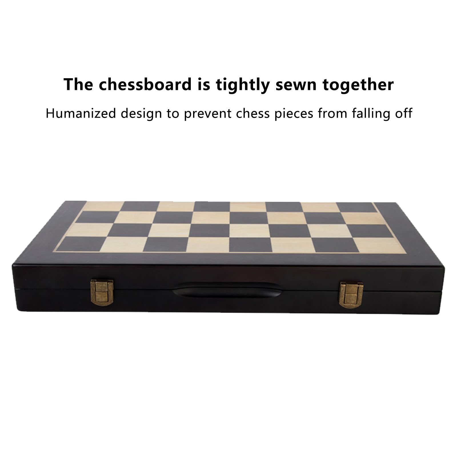 Scacchiera in Legno,15.3" X 7.8" Scacchiera Portatile con Slot di stoccaggio degli Scacchi,Facile da trasportare, Scacchiera Magnetica in Legno per i Principianti e Adulti