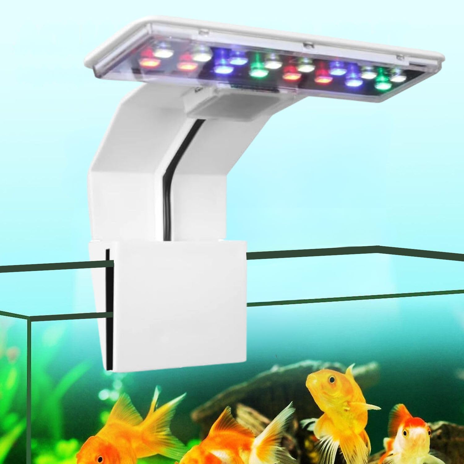 VAYINATO® (M-180 | WRGB Super Slim LED Aquarium Light (Suits Upto 2 Feet Tank) Plants Grow Lighting Creative Clip-on Lamp (White) by Petzlifeworld (B0CZKTKV2C) Amazon Price History, Amazon Price Tracker