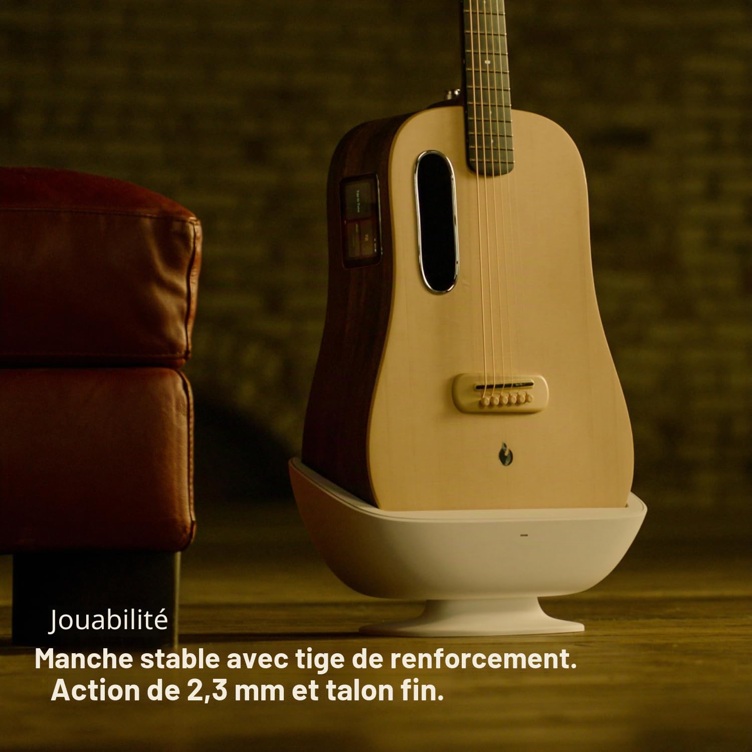 LAVA ME 4 Guitare électro-acoustique en épicéa avec système FreeBoost 2.0, guitare intelligente avec sac idéal, câble de données, clé Truss Rod, prend en charge Wi-Fi 2,4 GHz/5G Bluetooth (91,4 cm)