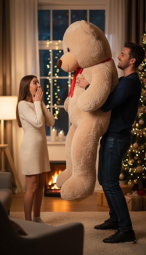 Creaciones Llopis - Oso de Peluche Gigante 180 cm Altura – Peluche XXL Súper Suave
