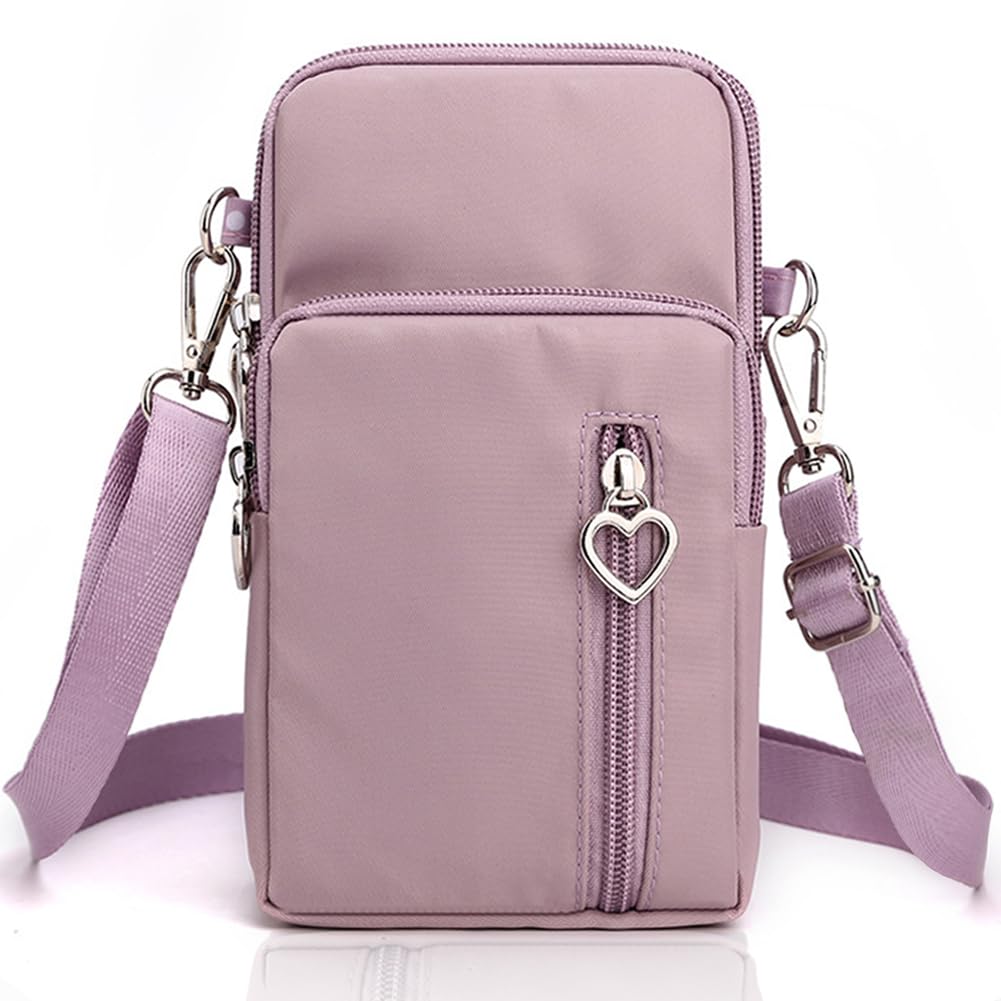 JANKS Piccole Borse Crossbody Per le Donne Mini Borse Del Telefono Cellulare con Crossbody Strap Phone Portafoglio Borsa a Tracolla Nylon Arm Bag