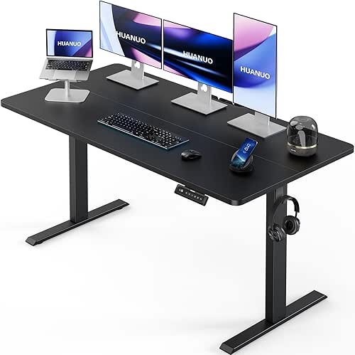 HUANUO Electric Standing Desk, 55" x 28" Height Adjustable Desk,