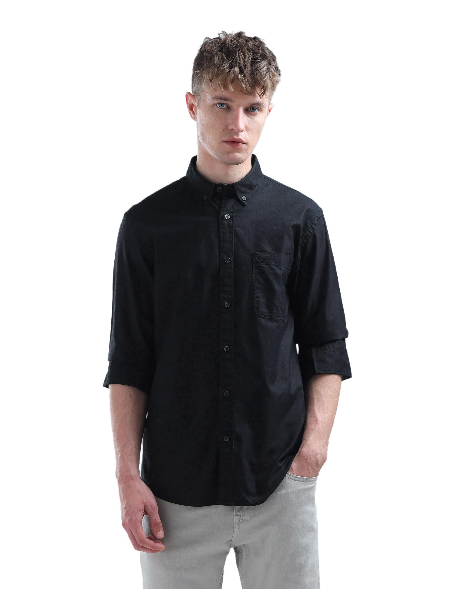 Men's Slim Fit Shirt | Solid | Long Sleeves | Shirt for Man-image-45