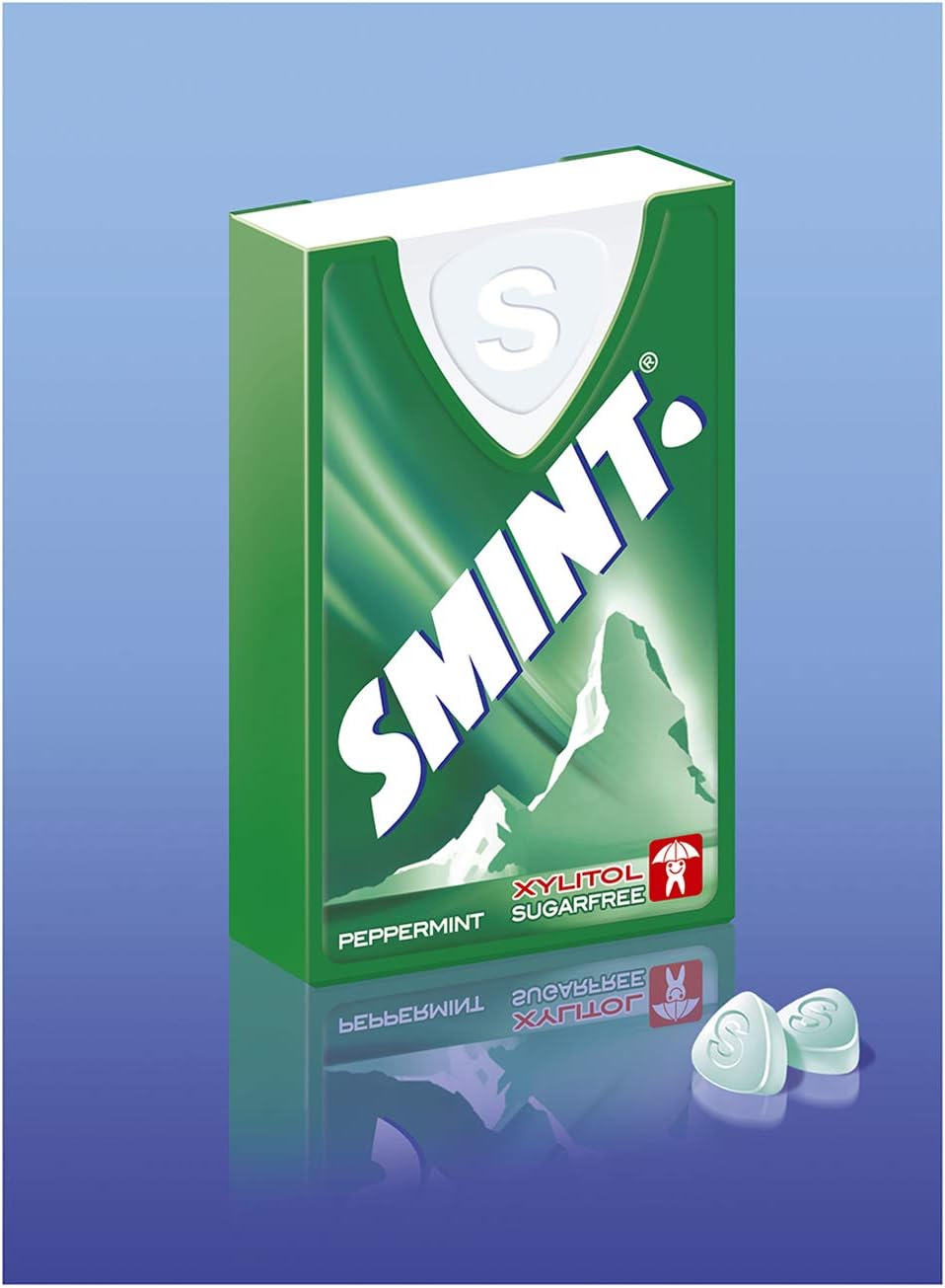 Smint Sugar Free Peppermint Flavour Mint Candy, 12 x 8 gm