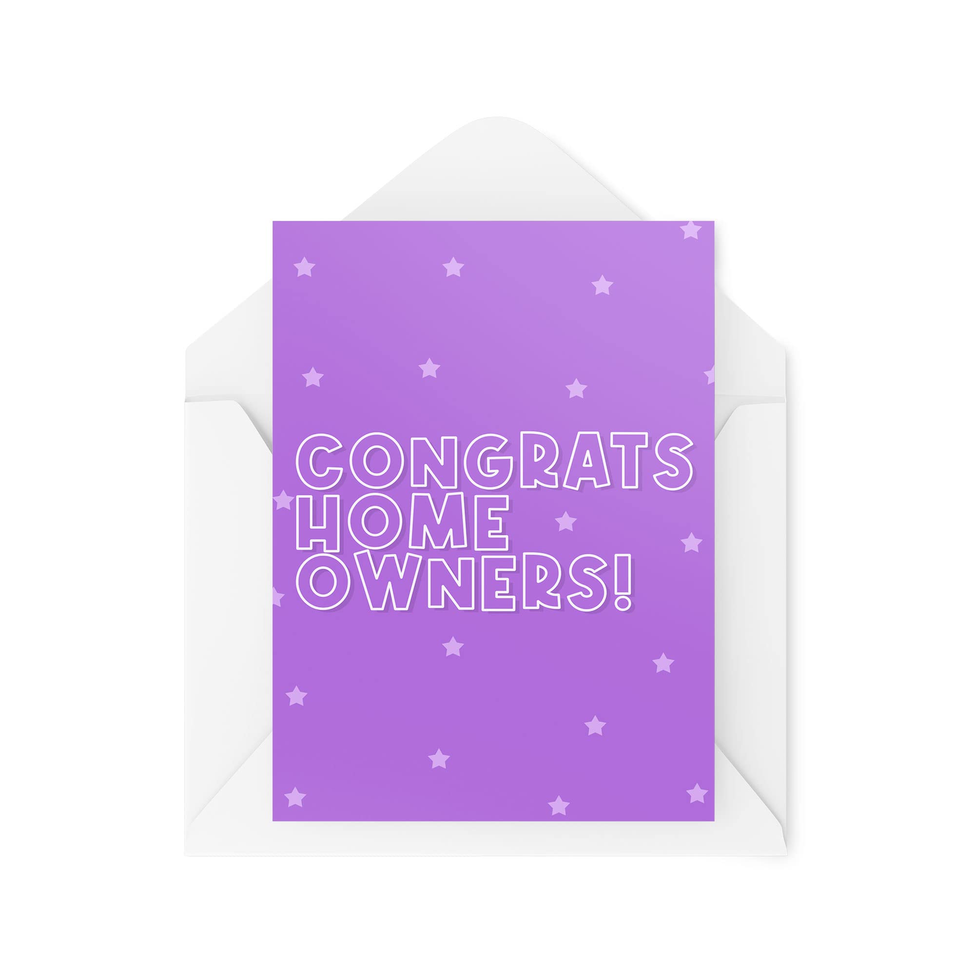 Tongue in Peach Funny New House Cards | Congrats Home Owners Card | For Him Her Best Friends New Build Moving Out Congratulations Celebration | CBH1115