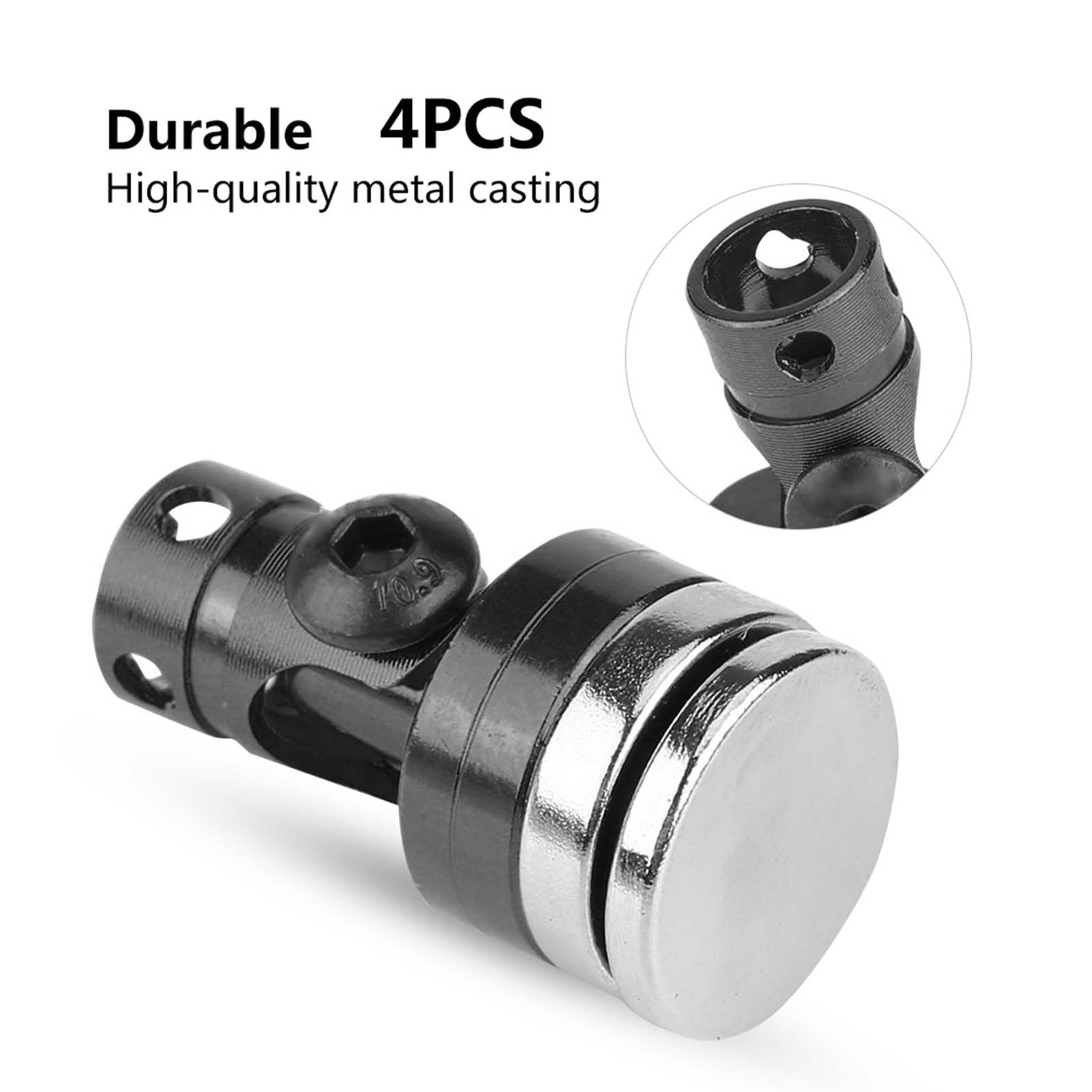 Body Shell Mount Column, Magnetic Post Mount, Body RC Car Magnetic Shell Post 4Pcs Model Car Body Post Mount for SCX10 4WD 1:10(Black)