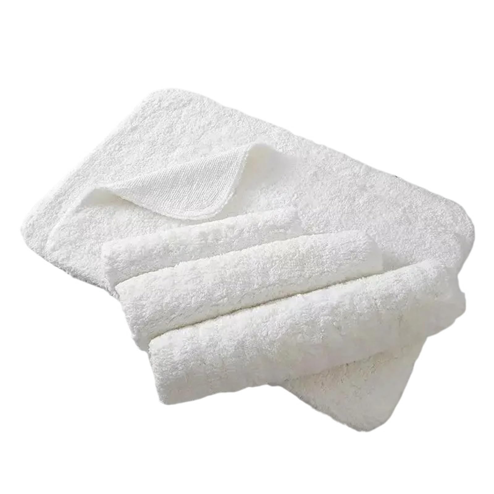 Generico Tappetino da bagno in cotone Hotel Home Tappeti lunghi for asciugamani in peluche Tappetini for spessi antiscivolo Tappeto for Zerbino bianco assorbenti for l'acqua(40x60cm 1piece)