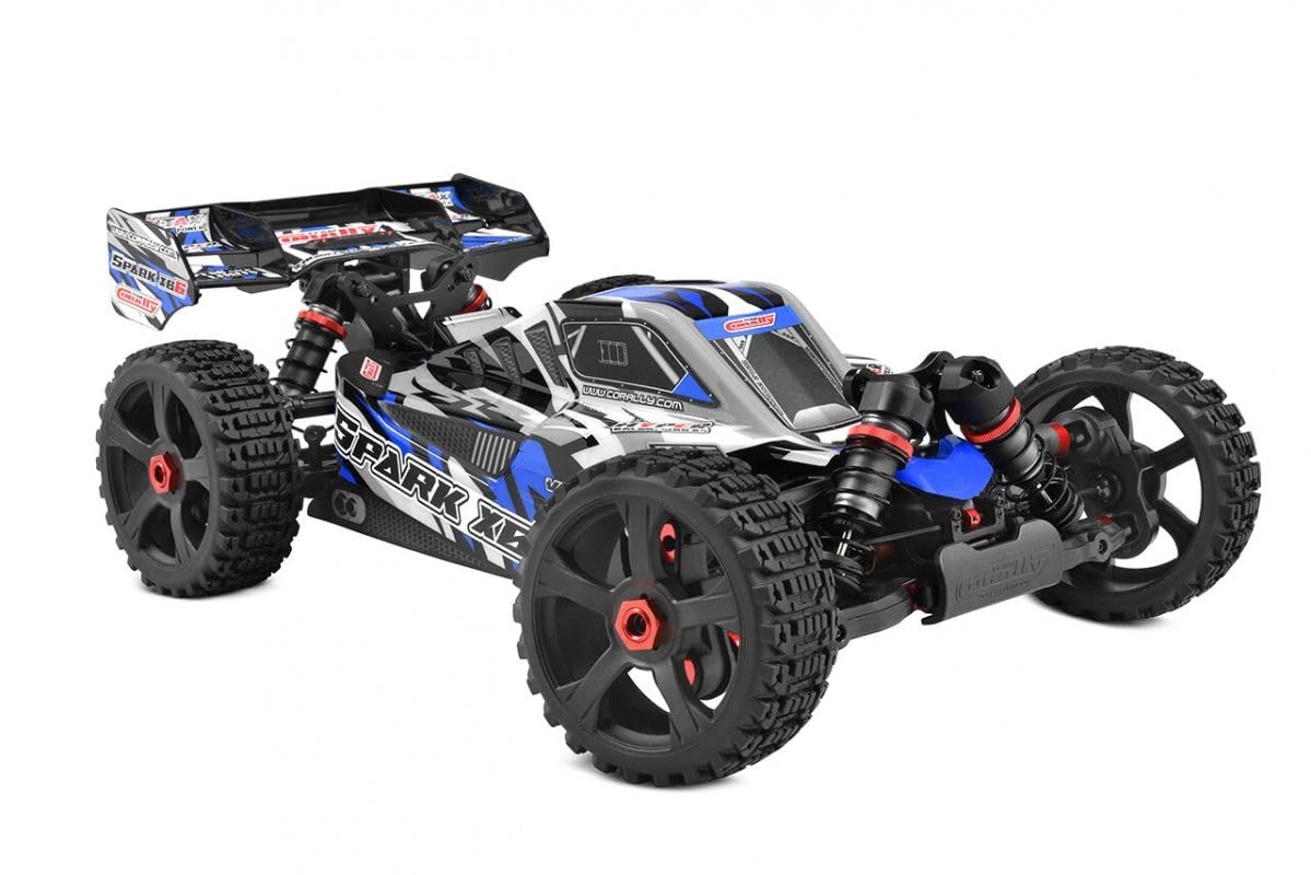 Corally RC Auto Spark XB-6 RTR niebieski 4WD 1:8 Buggy 6S bezszczotkowy Power - bez baterii, bez ładowarki