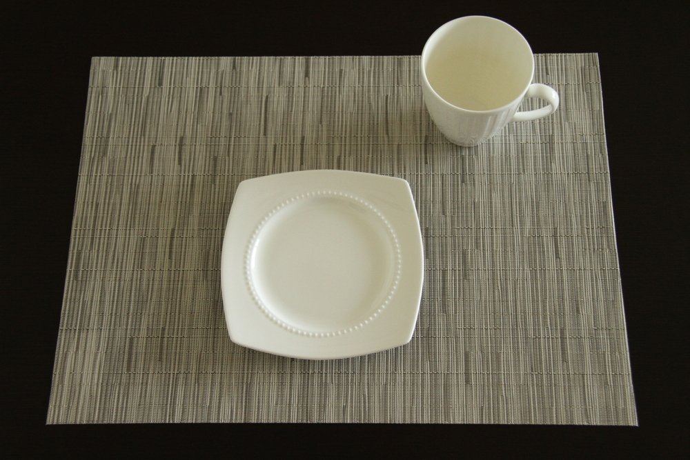 Buy Chilewich Bamboo Rectangular Placemat, 14 by 19Inch, Chalk Online