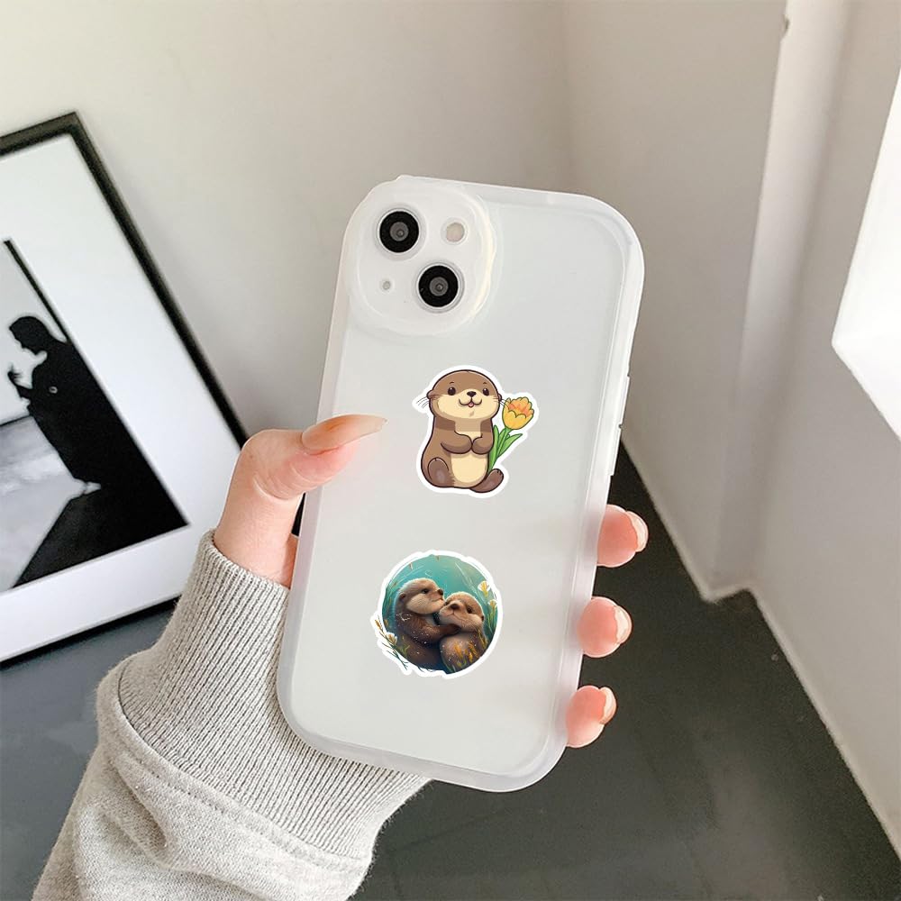 Adesivi Lontra Di Fiume Eurasiatica - 100 Pezzi Impermeabili - Per Laptop, Auto E Skateboard - Foto 9