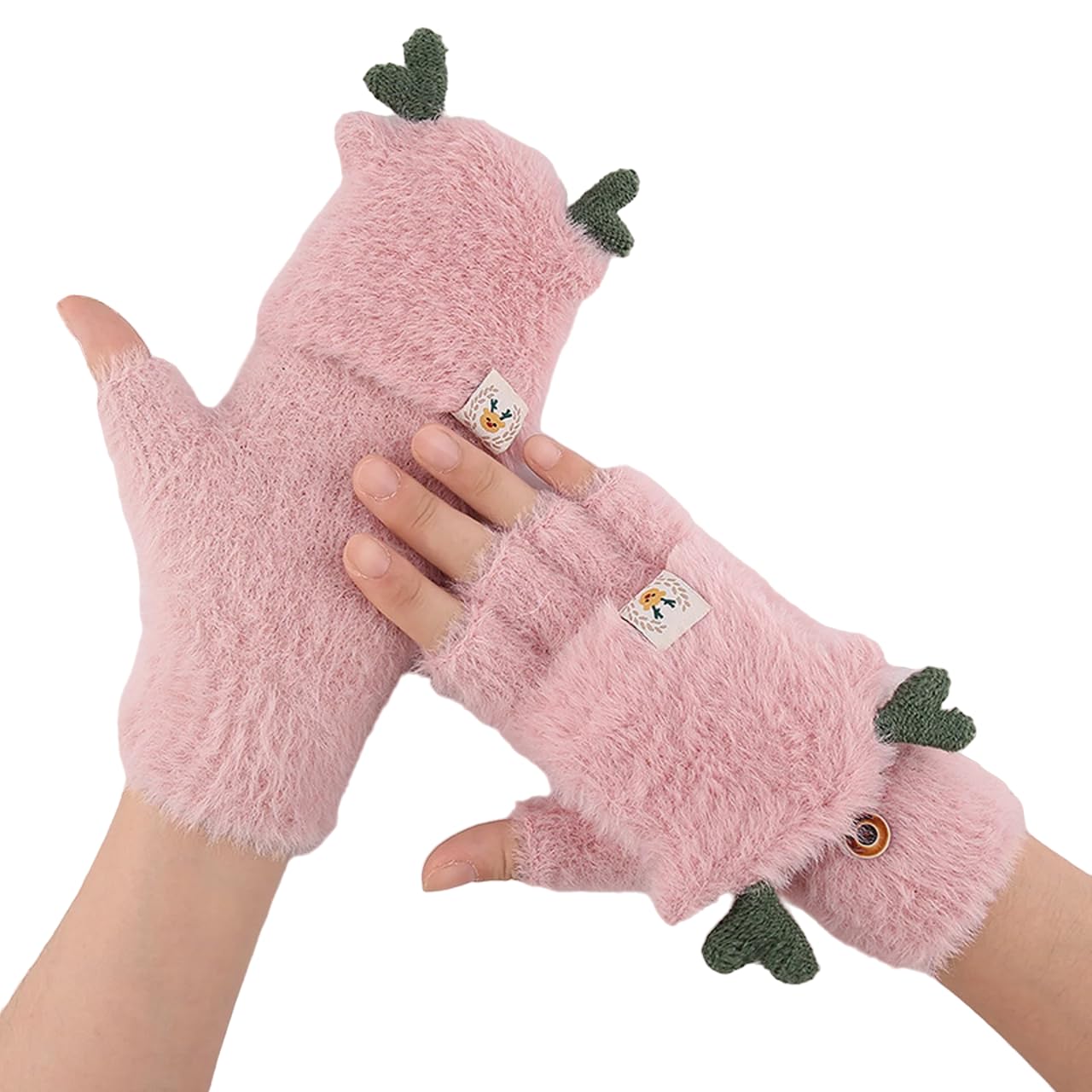 richmen Women Winter Knit Gloves Men Woolen Soft Angora Acrylic Wool Touchscreen Finger Hand Gloves | Women Winter Gloves Soft Wool Angora-picture-14