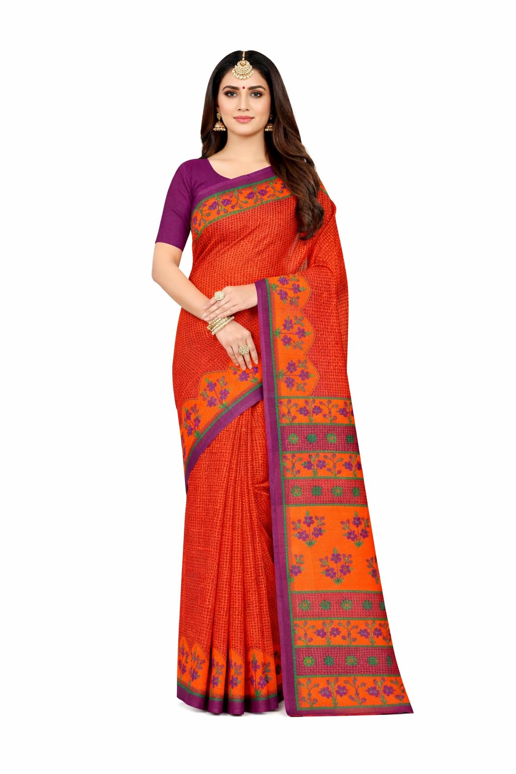 minu fashions Pure Cotton Nargis Printed Saree For Women's-picture-43