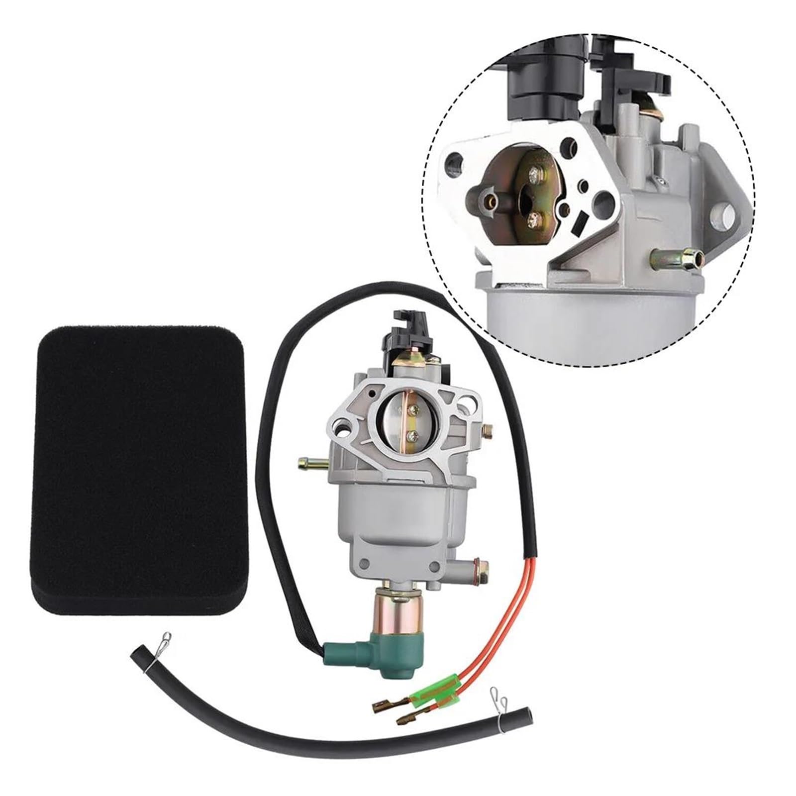 Filtro de Aire Filtro de Combustible Carburador Generador para Cortacésped, Repuesto De Metal, 11HP, 13HP, con Filtro De Aire, 337,9cc, 389cc, Accesorios