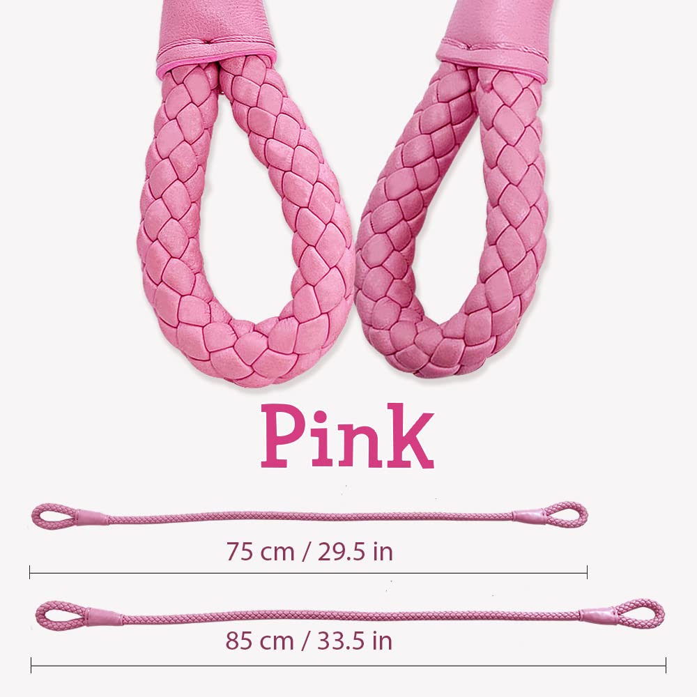 PonyCycle Caballo con Ruedas - Rosa Riendas (Longitud 85 cm)
