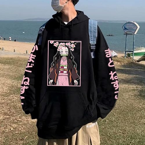 Miniatura 6 de Kamado Nezuko - Sudadera con capucha para disfraz de cosplay, disfraz de Halloween, disfraz de anime, sudadera con capucha con estampado 3D